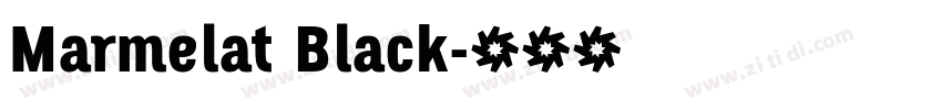 Marmelat Black字体转换